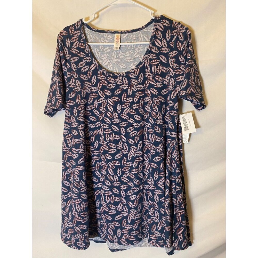Lularoe Boho New Tunic Top Blouse Women’s Xs Feather Pattern Oversize Hippie